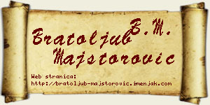 Bratoljub Majstorović vizit kartica